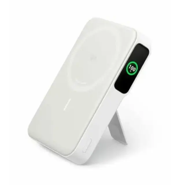 (10K) Anker Powerbank 15W Ultra-Fast Magnetic Charging with Smart Display White