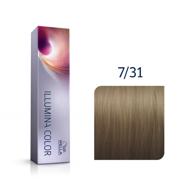Wella Professionals Illumina Color 7/31 Μεσαίο Χρυσό Ξανθό Σαντρέ 60ml 2