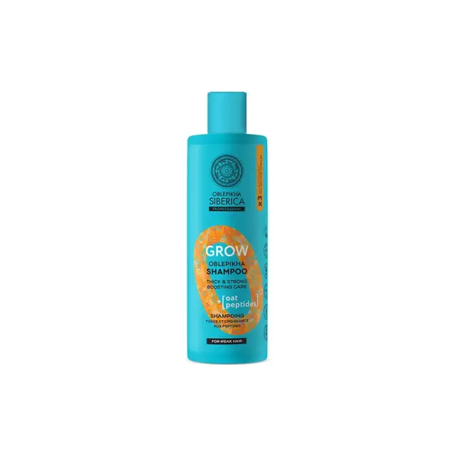 Natura Siberica Oblepikha Grow Shampoo Σαμπουάν Μαλλιών για Ενδυνάμωση, 400ml