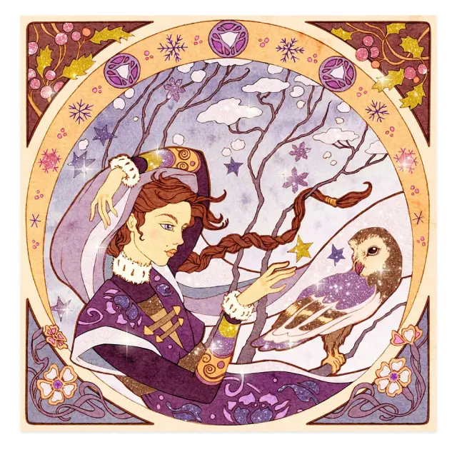 Djeco Inspired by Alfons Mucha - Ζωγραφίζω με γκλίτερ Νεράιδες 7+ ετών 09383 3