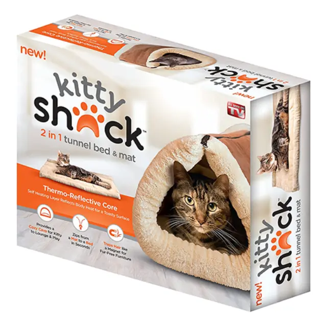 Κρεβάτι και Κουβέρτα Γάτας 2 σε 1 Kitty Shock