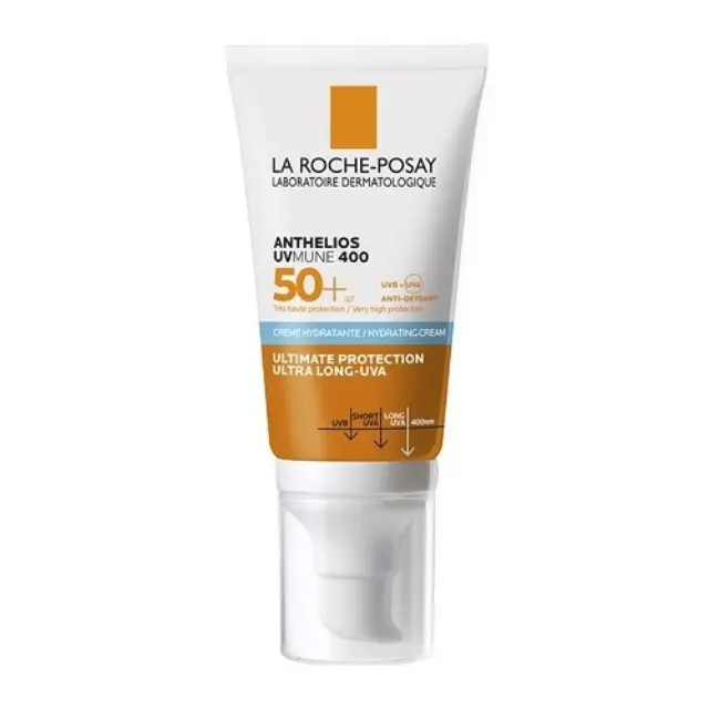 La Roche Posay UVMune 400 Hydrating Cream SPF50+ Ενυδατική Αντηλιακή Κρέμα Προσώπου για Πολύ Υψηλή Προστασία με Άρωμα, 50ml