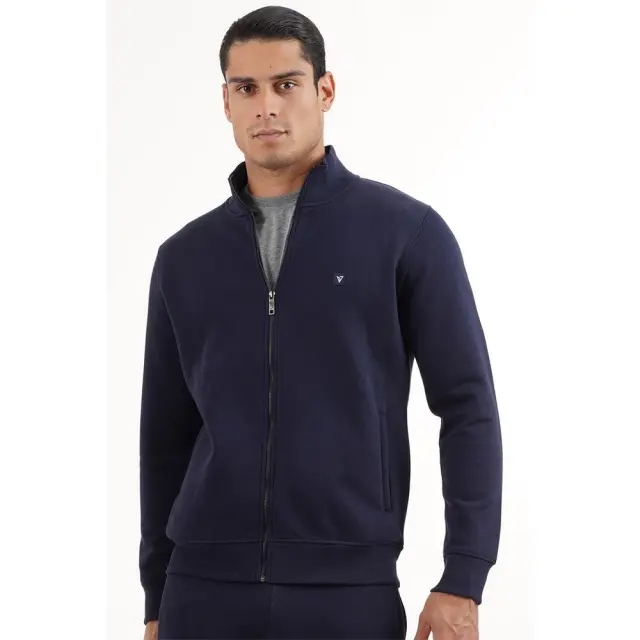 Magnetic North Ανδρική Φούτερ Ζακέτα με Τσέπες 50013-NAVYBLUE - 3XL