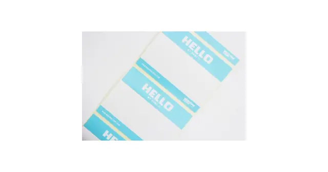 MONTANA STICKER "HELLO" ROLL OF 500pcs 3