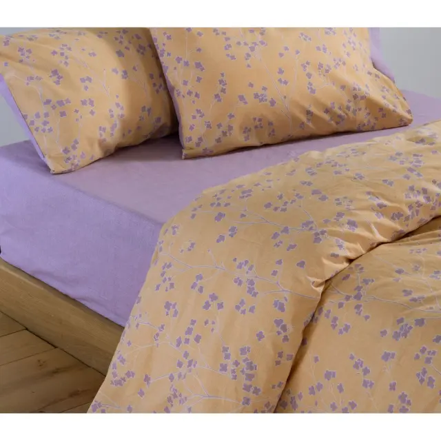 ΣΕΤ ΣΕΝΤΟΝΙΑ ΒΑΜΒΑΚΕΡΑ ΥΠΕΡΔΙΠΛΑ FLORIVA 240Χ270 NEF-NEF HOMEWARE, 100% ΒΑΜΒΑΚΙ - YELLOW (039699) 3