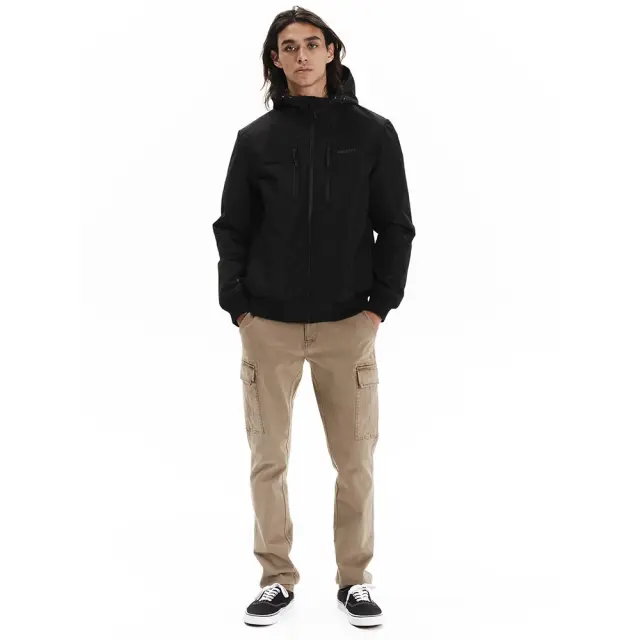 Emerson Hooded Bomber Jacket (252.EM10.31-Black) - Μαύρο 3