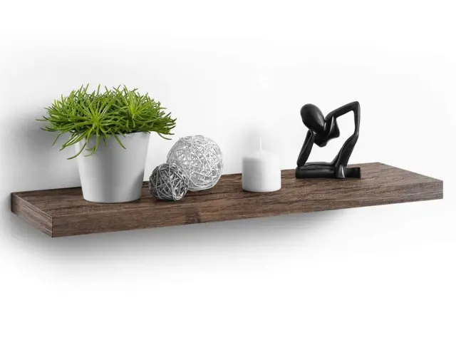 Ράφι Τοίχου Homea με διαστάσεις 75x22.8x3.4cm - Noyer 6RAN792NY