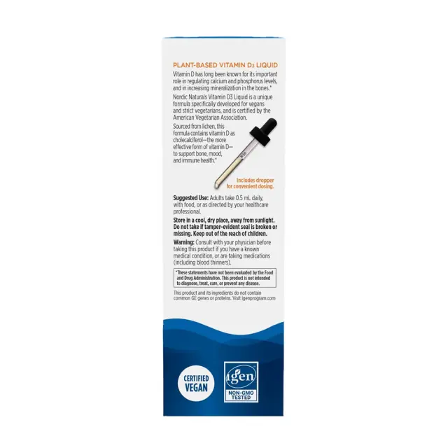 Nordic Naturals Plant-Based Vitamin D3 Liquid 3