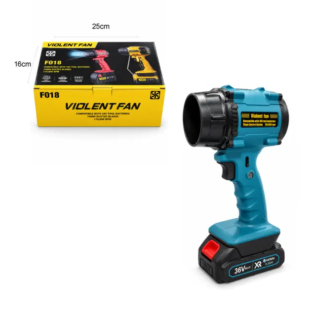 F018 Φυσητήρας Αέρα Μπαταρίας 110.000 RPM με Συμβατότητα Μπαταριών 18V - Cordless Air Blower 110,000 RPM Compatible with 18V Batteries 013228 3