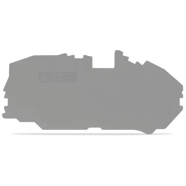 End plate 1 mm thick gray