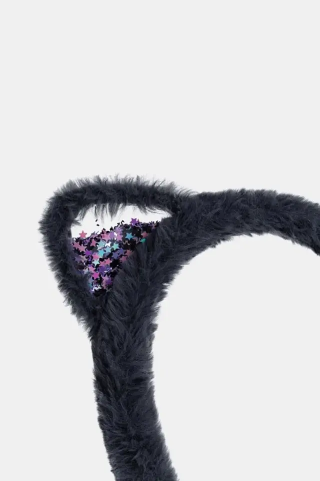 Παιδική Στέκα Μαλλιών Furry Kitty ΚΑΦΕ - One Size 2
