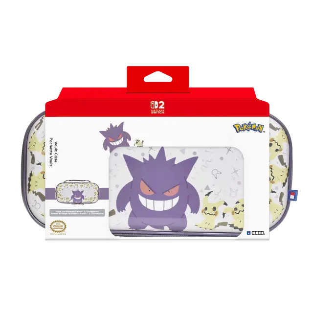 HORI - Vault Case for Switch 2 - Gengar & Mimikyu - Purple - Nintendo Switch 2
