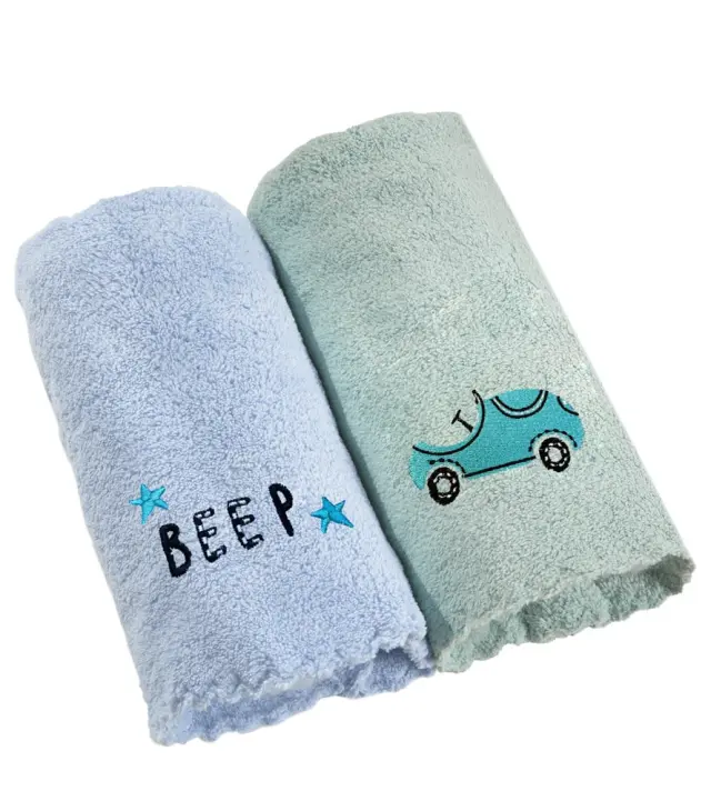 ΣΕΤ ΒΡΕΦΙΚΕΣ ΠΕΤΣΕΤΕΣ 2ΤΕΜΑΧΙΩΝ BABY TOWELS BOY SET 3 (35X50) GUY LAROCHE 3