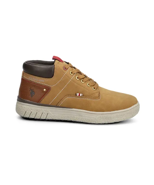 U.S. Polo Assn. - Ανδρικά Μποτάκια Eco-Leather PYRO001MGUT1-CUO Ταμπά