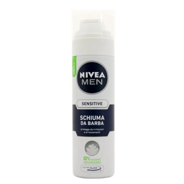 Nivea Men Sensitive 0% Alchohol Αφρός Ξυρίσματος για Ευαίσθητες Επιδερμίδες 200ml