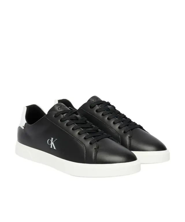 Calvin Klein - Γυναικεία Sneakers Low Pro Cup Laceup Lth Moire HW0HW02845-0GM Μαύρο 2