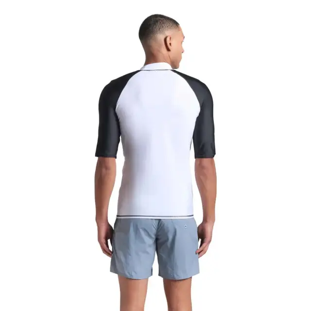 Arena Men's Shortsleeve Graphic UV Protection Rash Vest Tee Λευκό 006292-105 (Arena) - Small 2