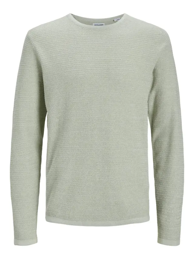 JJEGREG KNIT CREW NECK SN desert sage
