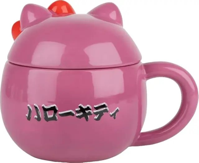 Κούπα κεραμική με καπάκι HELLO KITTY - Daruma 3D Mug+Lid 320ml 10019000019 2