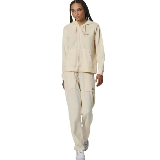 Body Action Women's Basic Velour Pants Εκρού 021533-05 (Body Action)