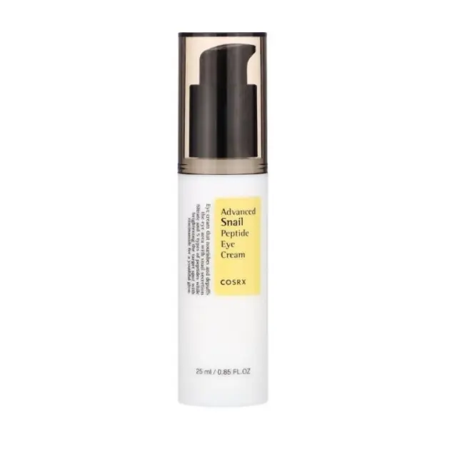 COSRX Advanced Snail Peptide Eye Cream 25ml – Αντιγηραντικη Κρεμα Ματιών με Snail Mucin + Peptides για Λάμψη