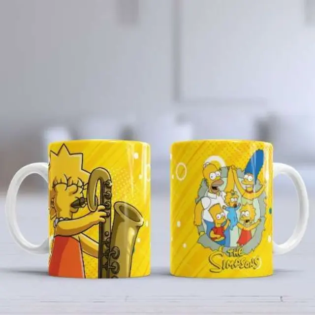 Kούπα κεραμική λευκη 330ml Simpsons - Lisa η κούπα είναι με συσκευασία δώρου
