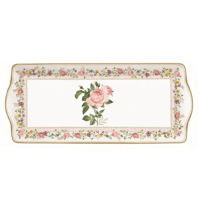 Easy Life Πιατέλα Σερβιρίσματος Πορσελάνης Chant des Roses 35x15cm Ροζ