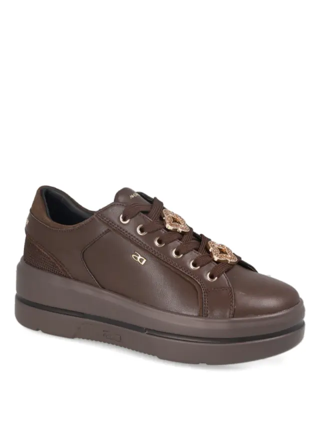 Donna Serena Sneakers Γυναικείο δέρμα Καφέ DSE/186333 TDM - 36 3