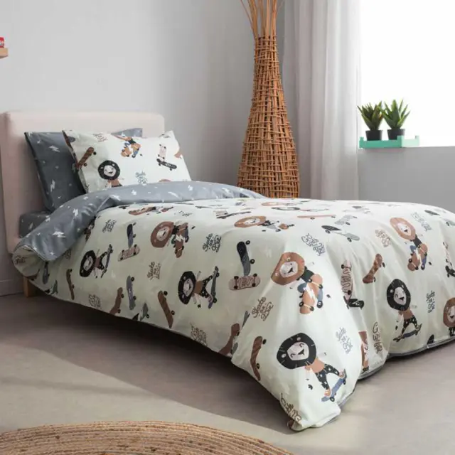 Σεντόνια παιδικά μονά λάστιχο Lion σετ 3τμχ 170x260cm Vesta Home 08187