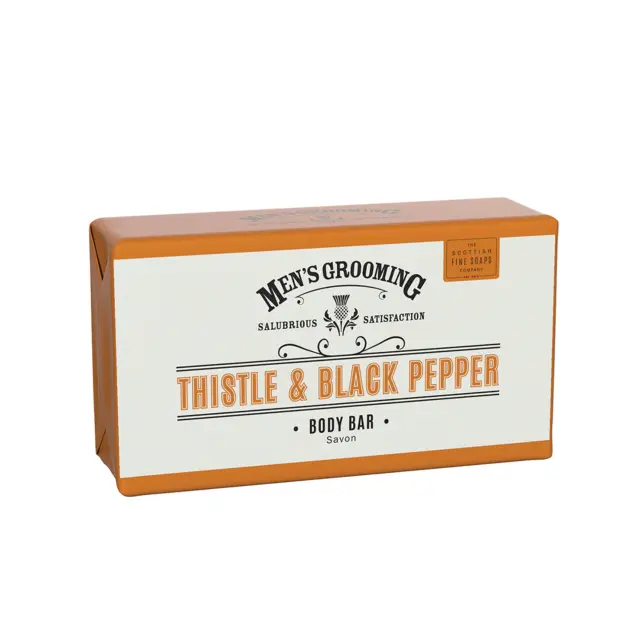 The Scottish Fine Soaps Men’s Grooming THISTLE & BLACK PEPPER Body Bar Μπάρα σαπούνι σώματος 220 gr