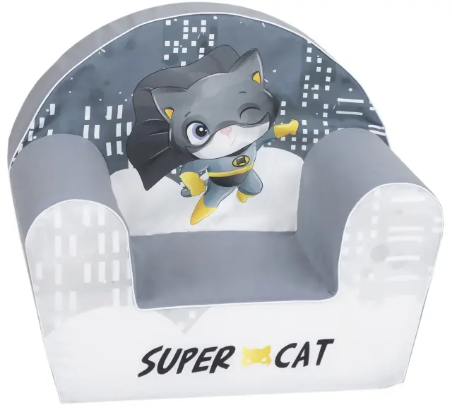 Delsit Παιδική Πολυθρόνα Με Μπράτσα Super Cat Grey