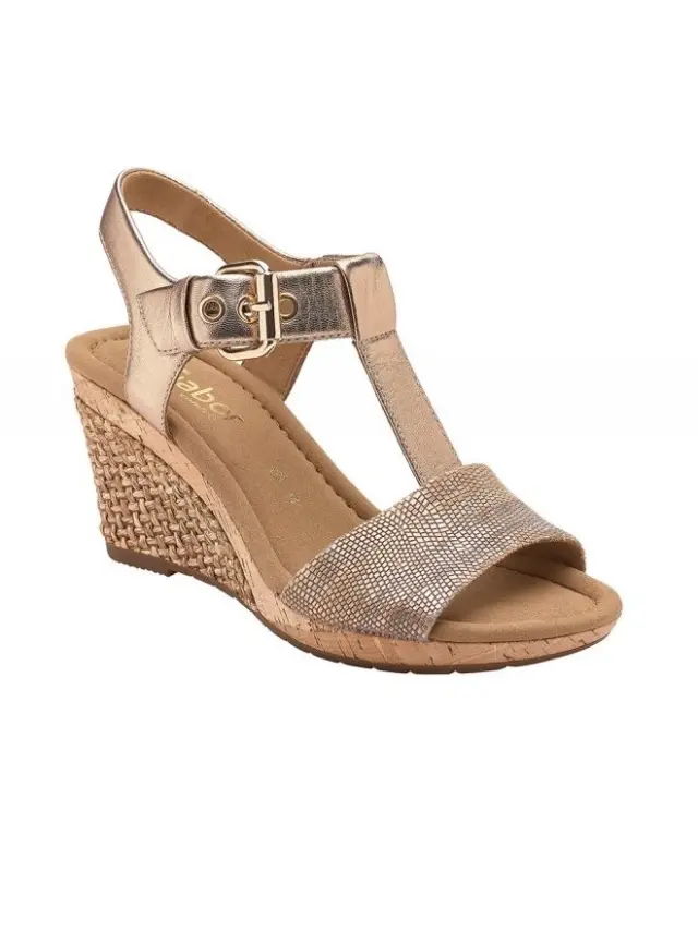 Gabor Πλατφόρμες Γυναικείο δέρμα Χρυσό GAB/62824 18-BEIGE/RAME - 40,5 2