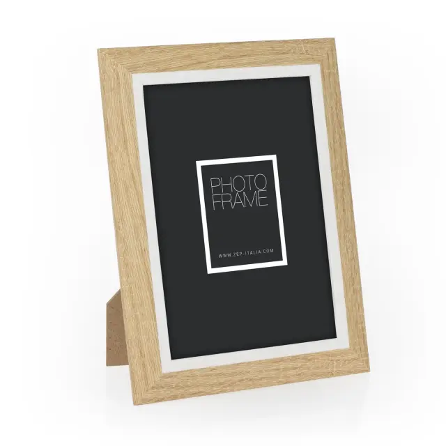 κορνίζα ακρυλική 15x20 cm ADLER natural δίχρωμη κορνίζα φυσικό ξύλο λευκό εσωτερικά για φωτογραφία 10x20 2