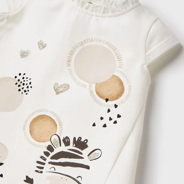 Baby 6 μηνών έως 4 ετών Φόρεμα μακό ζέβρα εκρού - 9M 2