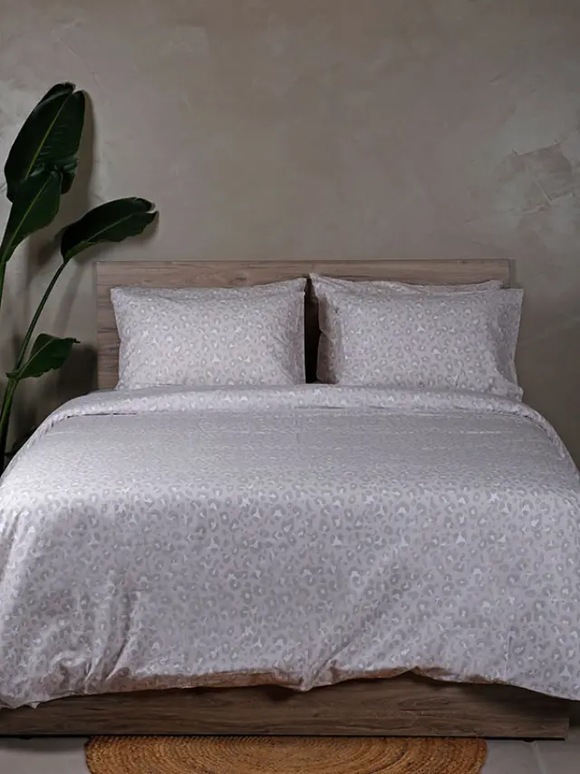 Σετ Σεντόνια Cotton Feelings 2044 Beige Διπλό (200x270) Sunshine