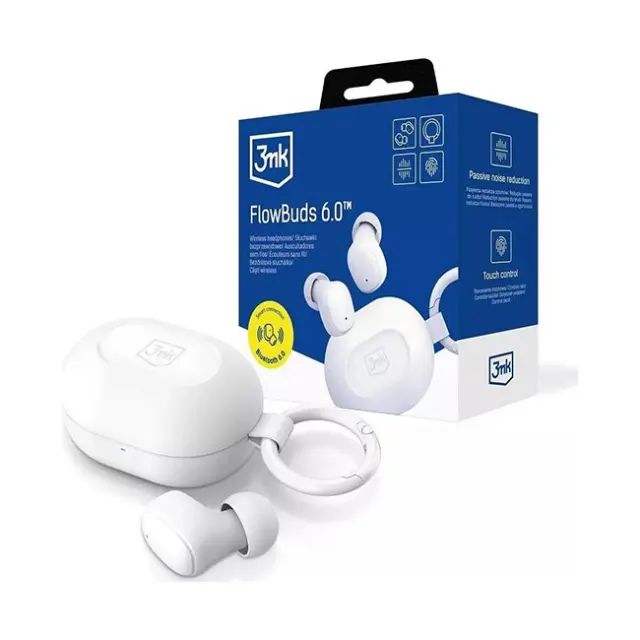 3mk FlowBuds 6.0 White