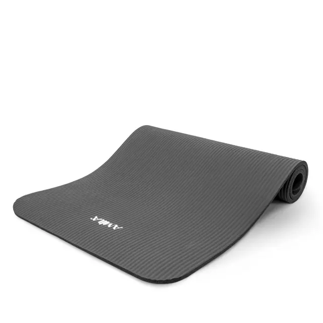 AMILA Στρώμα Γυμναστικής NBR 12mm 90Kg 142cm Γκρι (95904)
