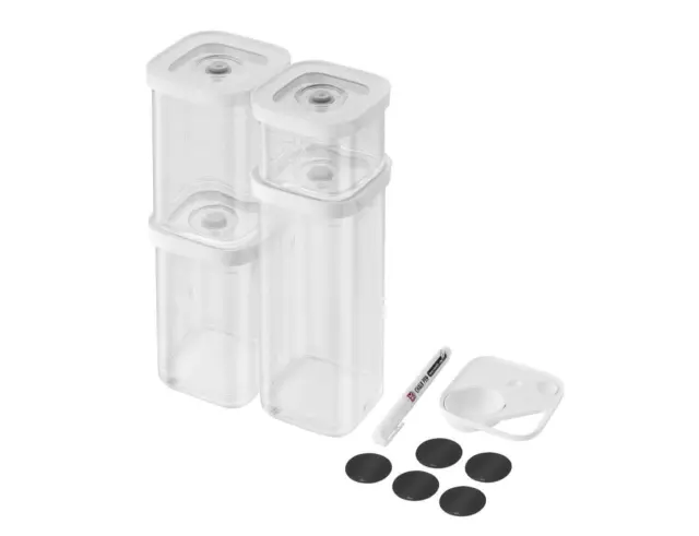 Σετ Δοχεία Τροφίμων S Cube Fresh & Save Zwilling με καπάκια και χωρητικότητα 320ml, 820ml, 1300ml - 4 τεμάχια1025971