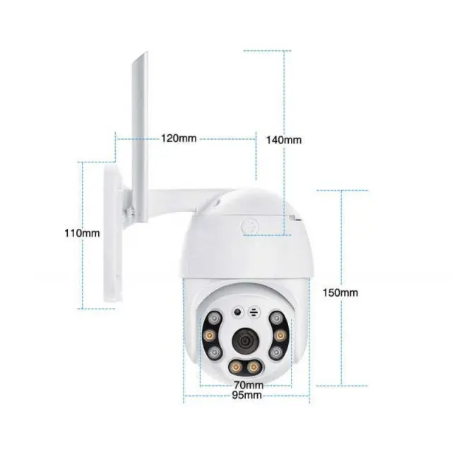 Lylu IP Κάμερα Παρακολούθησης Wi-Fi 5.0MP 360°- Smart camera 4300040 3