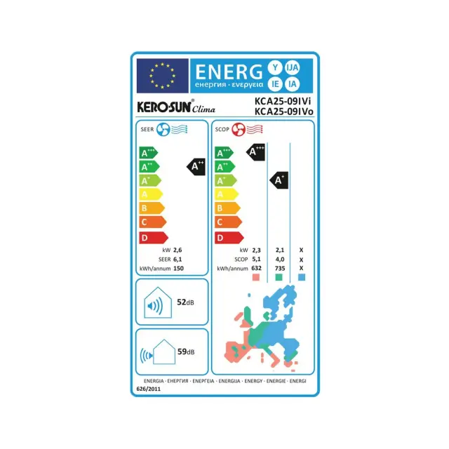 ΚΛΙΜΑΤΙΣΤΙΚΟ KCA25-09IVi KEROSUN (A++/A+++) 3