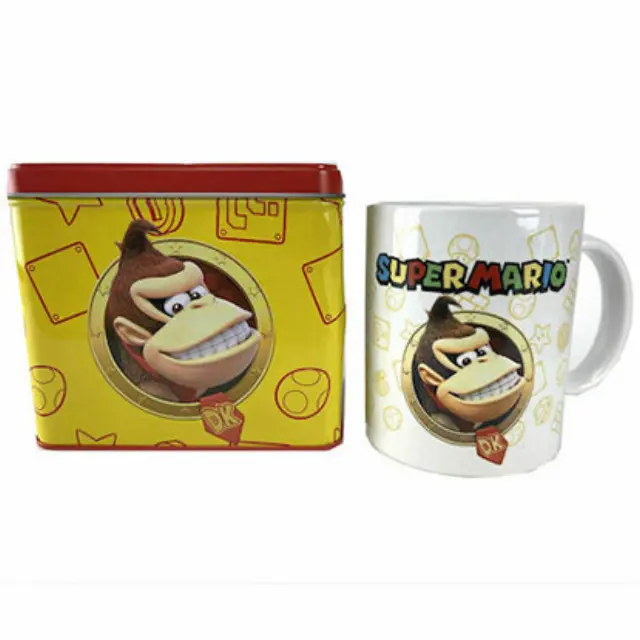 Monogram Σετ Κουμπαράς με Κούπα NINTENDO - DONKEY KONG - Metal Bank 12x9x11cm + Ceramic Mug (554673)
