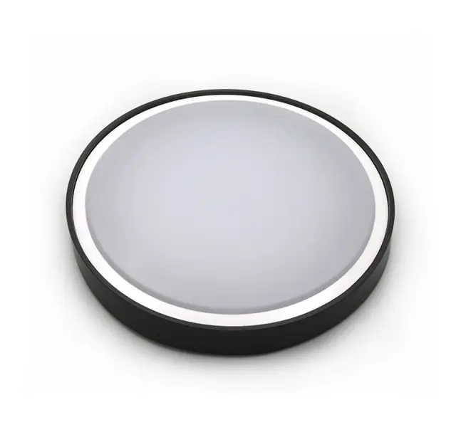 LED ΠΛΑΦΟΝΙΕΡΑ PC ΣΤΡΟΓΓΥΛΗ Φ360mm 28W 4000K IP65 ΓΡΑΦΙΤΗΣ