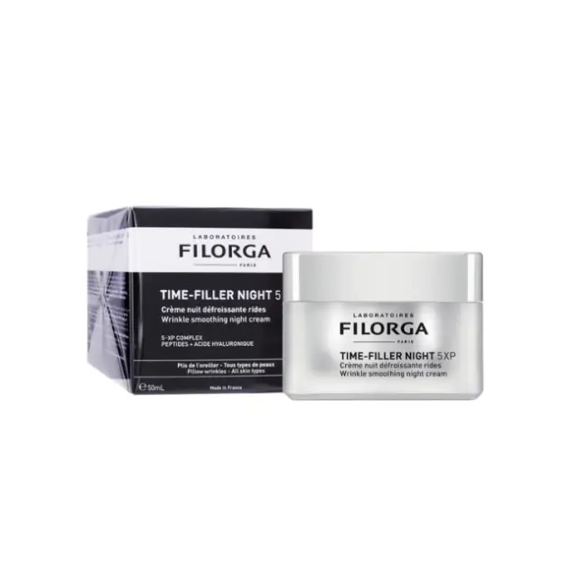Filorga Time-Filler Night Wrinkle Smoothing Κρέμα Προσώπου Νυκτός για Αντιγήρανση & Ανάπλαση με Υαλουρονικό Οξύ 50ml