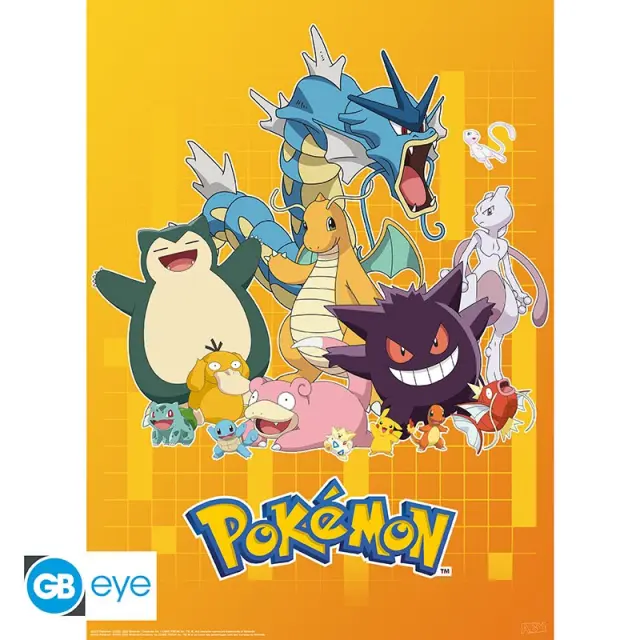 POKEMON - Set 2 Posters - Colourful Characters 52x38 - Fan Shop and Merchandise 2