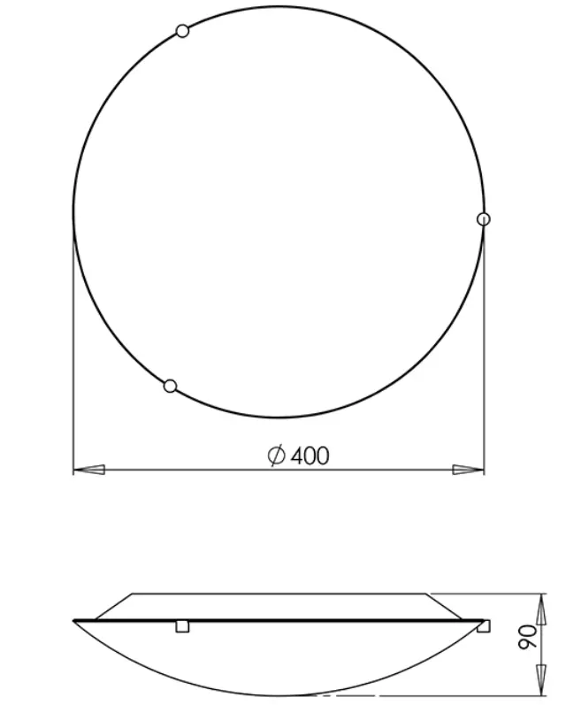 Magma 3521-65 φωτιστικό πλαφονιέρα Ø40 Άσπρο 2