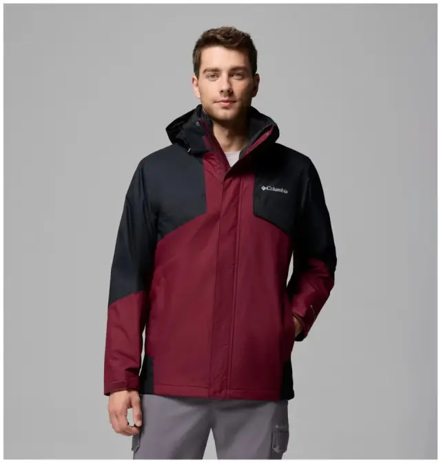 Μπουφάν 3-σε-1 Columbia Ανδρικό Bugaboo&trade; III Jacket Rich Wine/Black - 2096904-624 - 2XL
