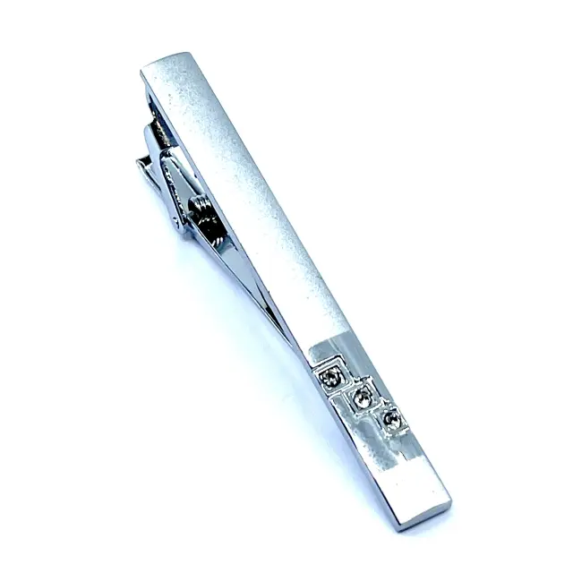Ασημί Κλιπ Γραβάτας 6 cm – LGTC-203/A 3