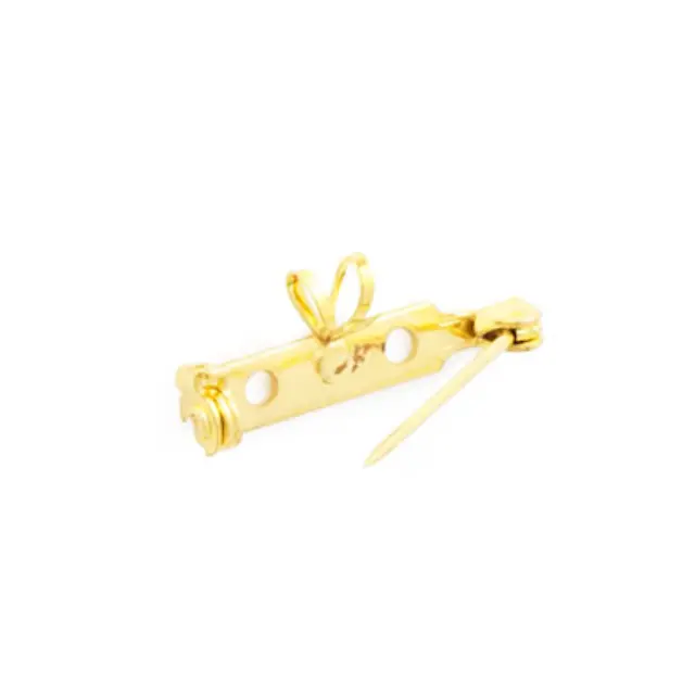 Καρφίτσα με Κρεμασταράκι - 25mm - Gold Plated - 4τεμ