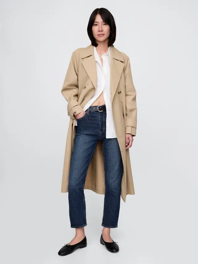 High Rise Cheeky Straight Jeans With Washwell™ Dark indigo v2