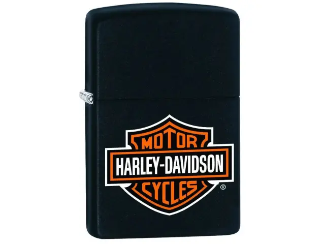 Αναπτηρας Zippo μαυρος με το λογοτυπο Harley Davidson® 218HD.H252